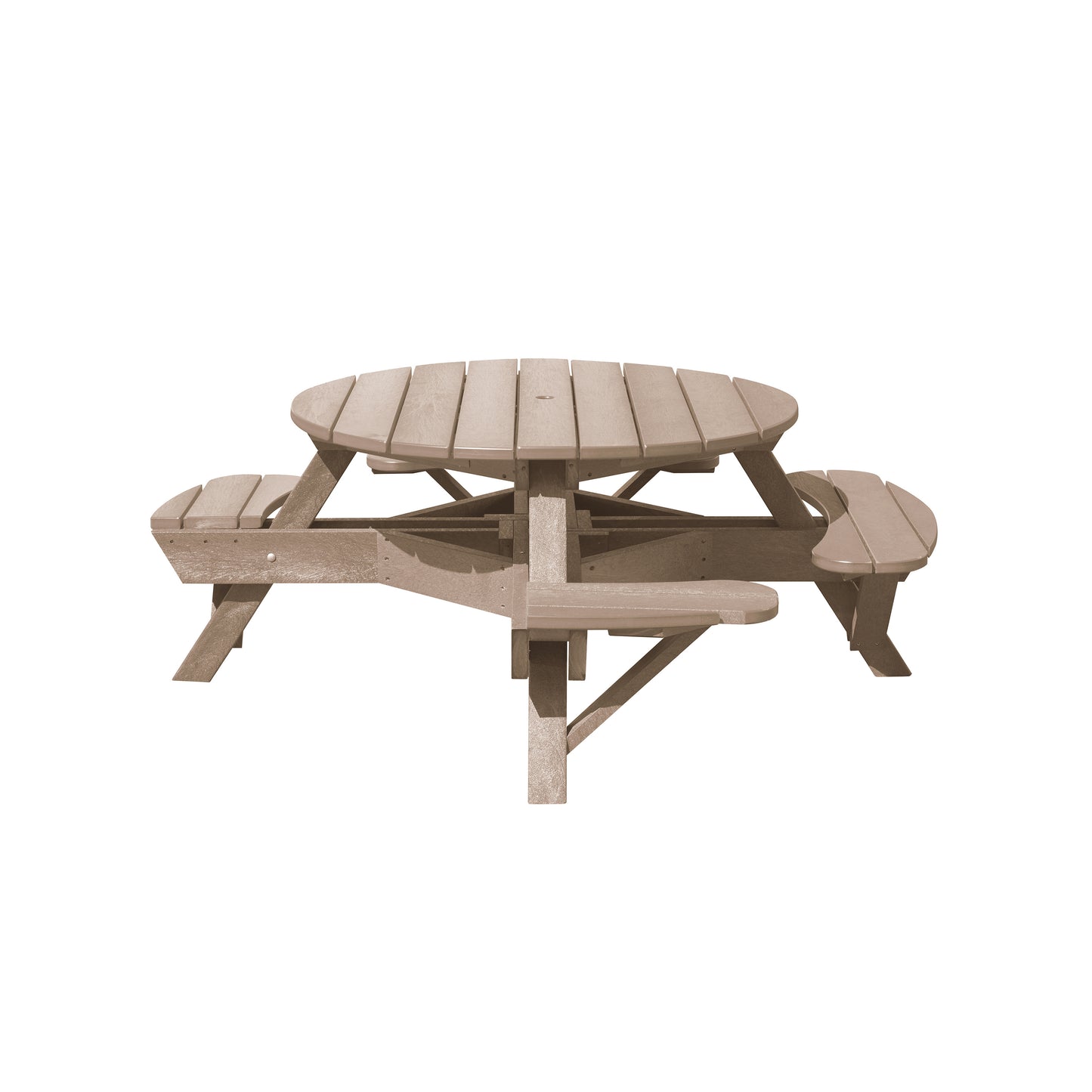C.R. Plastics | 51" Round Picnic Table - Wheelchair Accessible - Mazdak Leisure