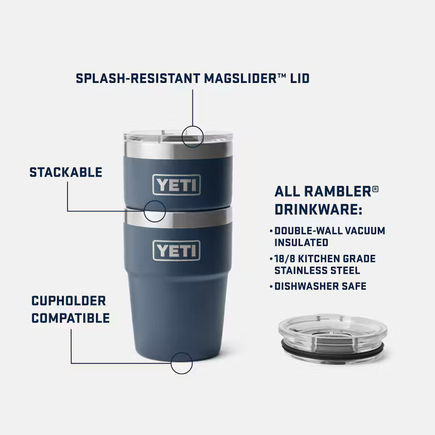 YETI | Rambler® 473mL (16oz) Stackable Cup - Mazdak Leisure