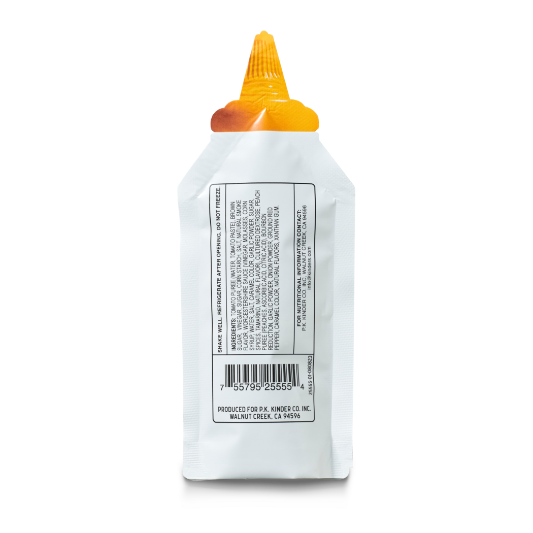 Kinder's | Sachets / Soft Bottles - Bourbon Peach - Mazdak Leisure