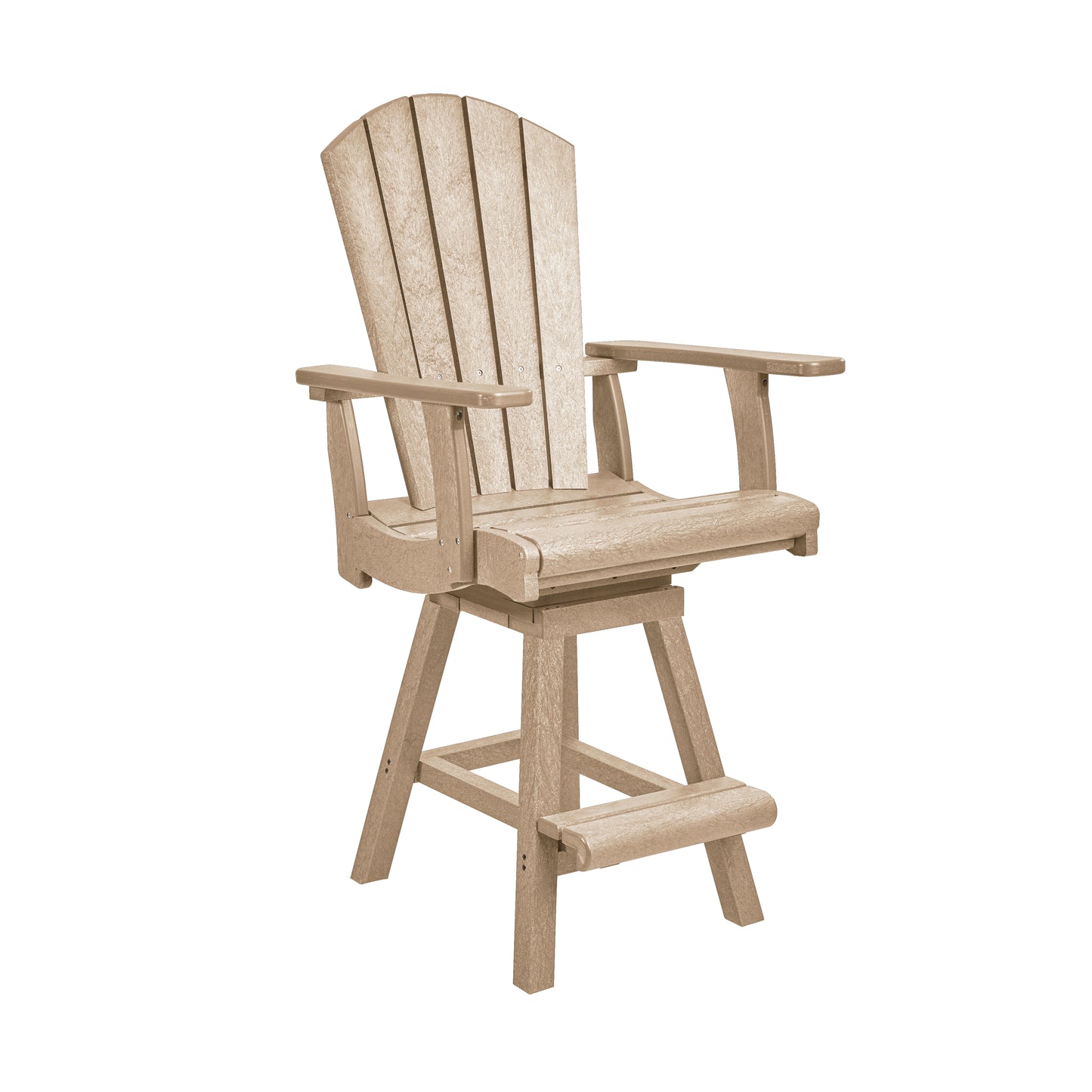 C.R. Plastics | Swivel Classic Counter Arm Chair - Mazdak Leisure