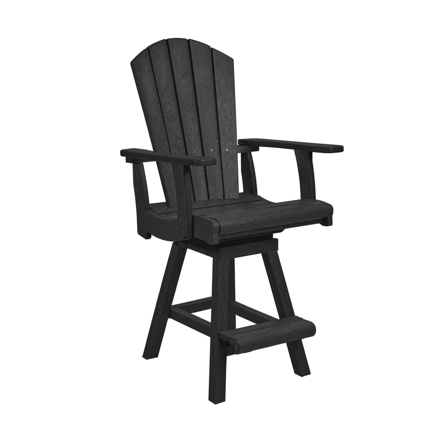 C.R. Plastics | Swivel Classic Counter Arm Chair - Mazdak Leisure