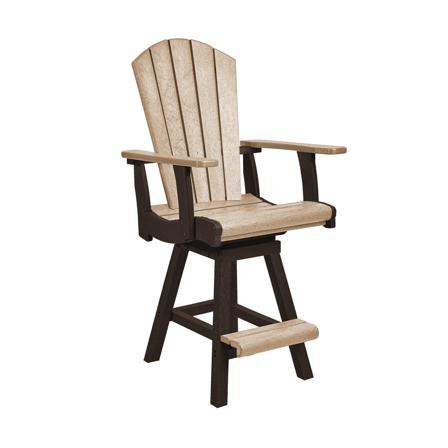 C.R. Plastics | Swivel Classic Counter Arm Chair - Mazdak Leisure
