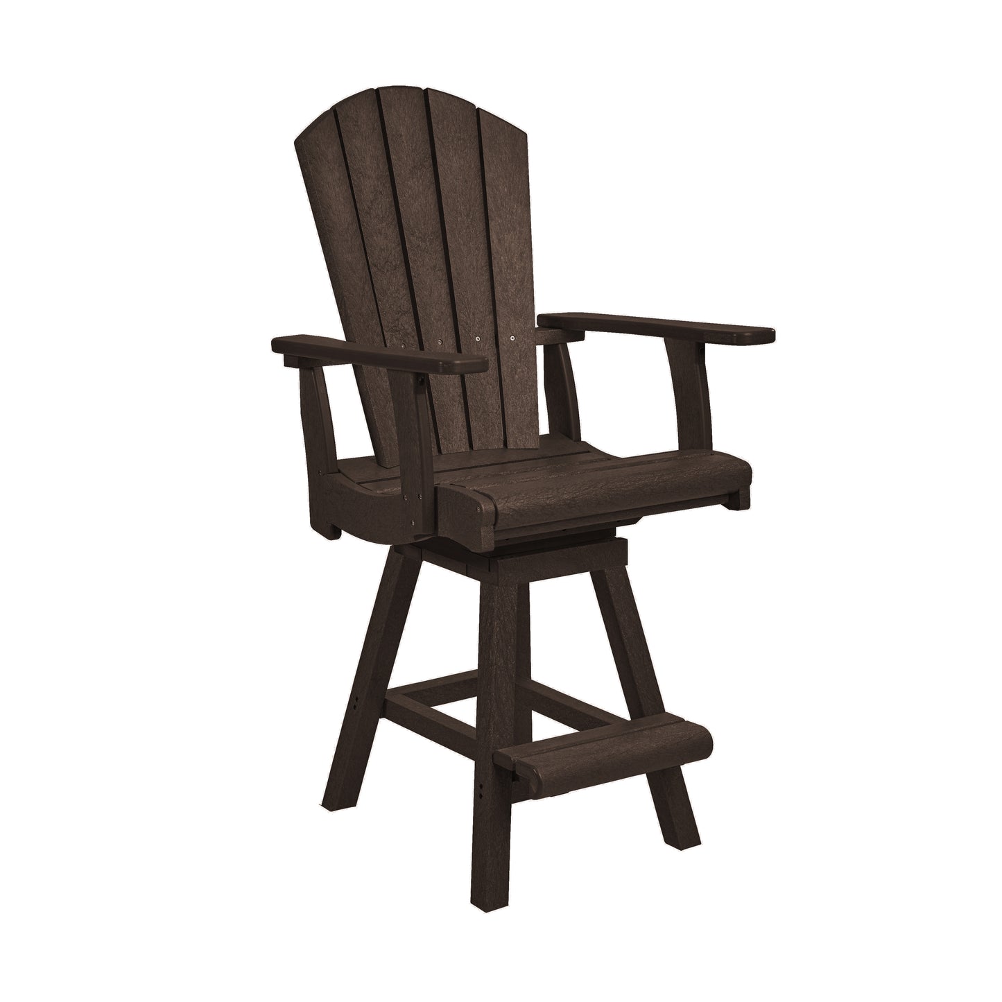C.R. Plastics | Swivel Classic Counter Arm Chair - Mazdak Leisure