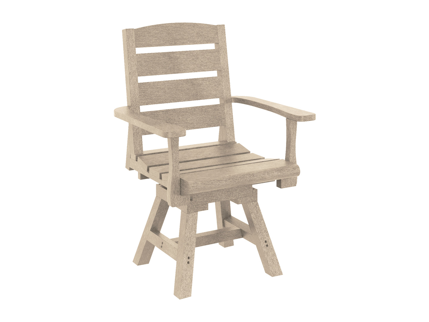 C.R. Plastics | Napa Dining Swivel Arm Chair - Mazdak Leisure