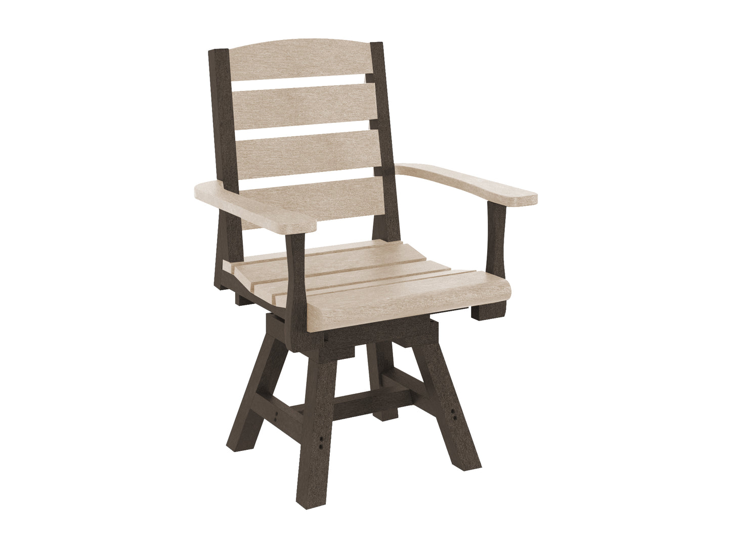 C.R. Plastics | Napa Dining Swivel Arm Chair - Mazdak Leisure