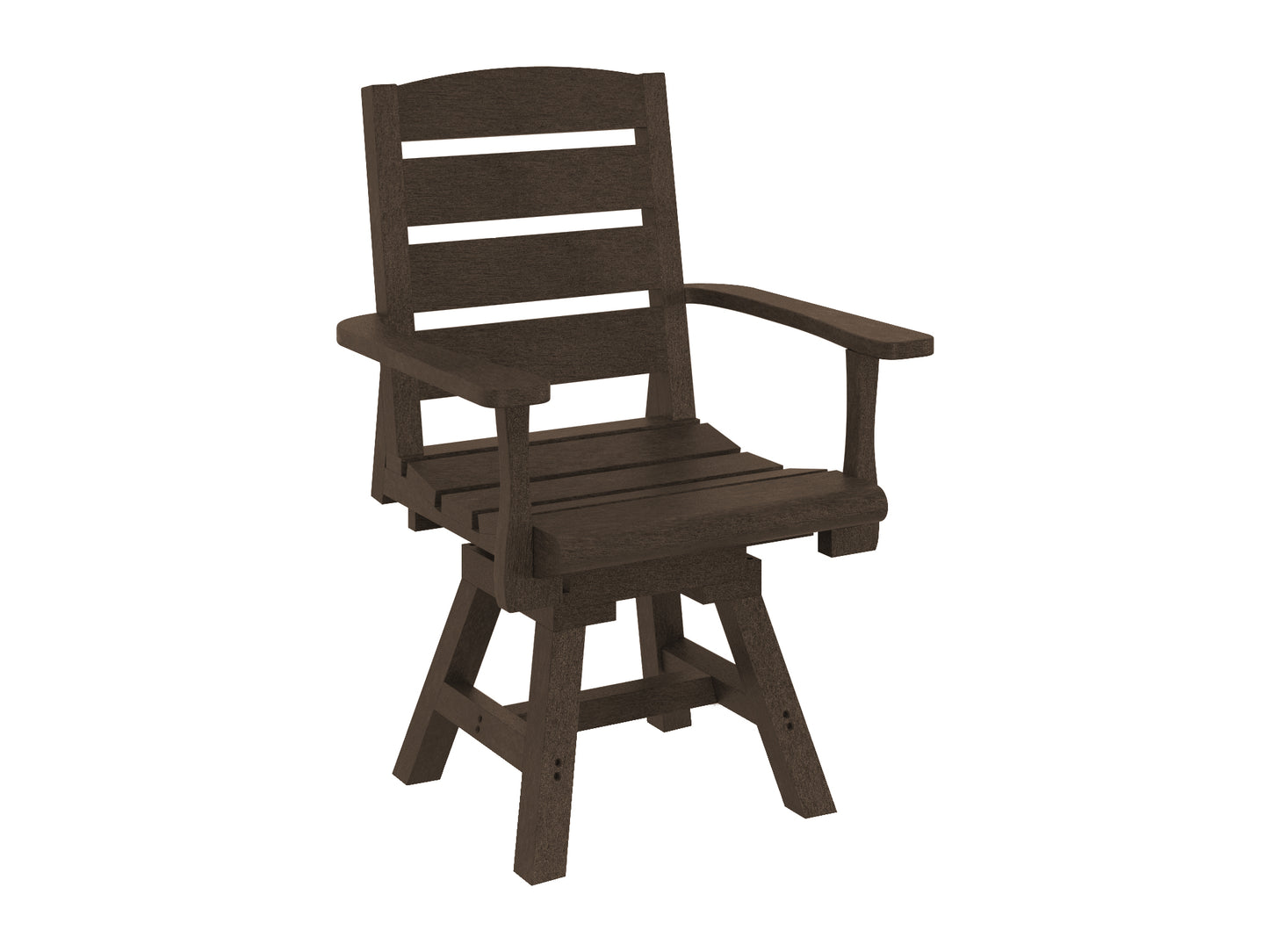 C.R. Plastics | Napa Dining Swivel Arm Chair - Mazdak Leisure