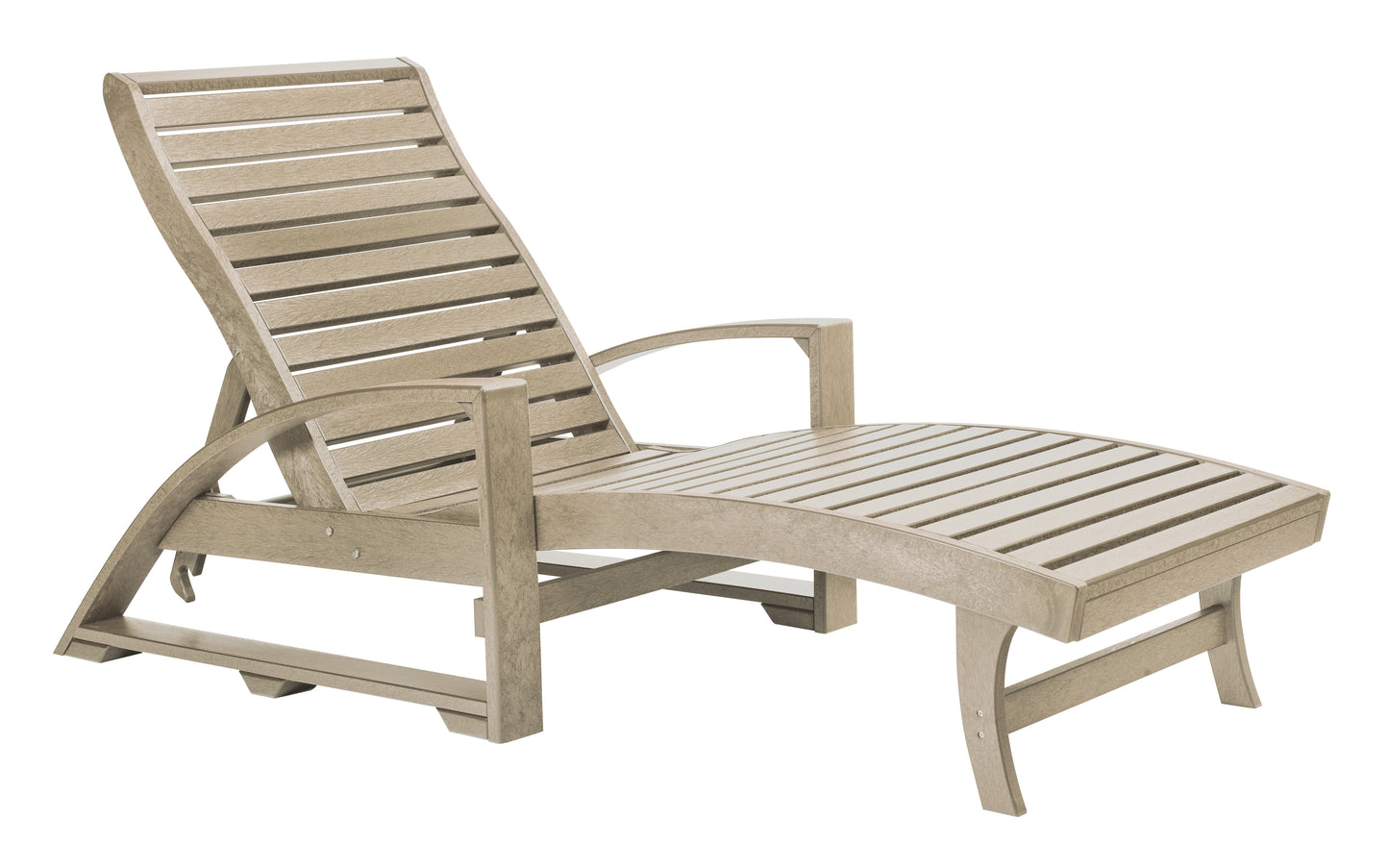 C.R. Plastics | St. Tropez Chaise Lounge w/ Hidden Wheels - Mazdak Leisure