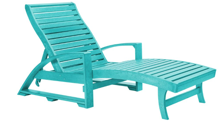 C.R. Plastics | St. Tropez Chaise Lounge w/ Hidden Wheels - Mazdak Leisure