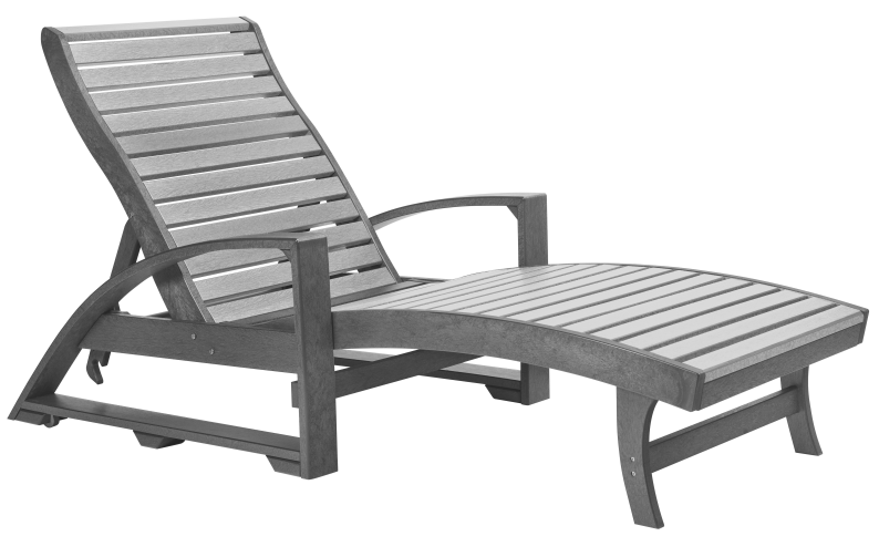 C.R. Plastics | St. Tropez Chaise Lounge w/ Hidden Wheels - Mazdak Leisure