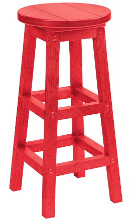 C.R. Plastics | Swivel Barstool Pub Height - Mazdak Leisure