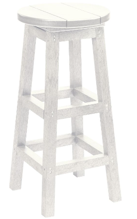 C.R. Plastics | Swivel Barstool Pub Height - Mazdak Leisure