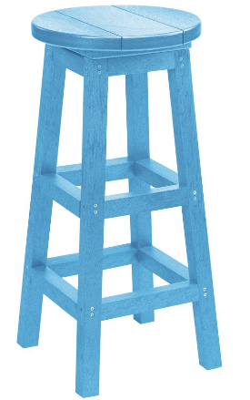 C.R. Plastics | Swivel Barstool Pub Height - Mazdak Leisure