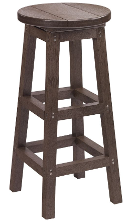 C.R. Plastics | Swivel Barstool Pub Height - Mazdak Leisure