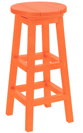 C.R. Plastics | Swivel Barstool Pub Height - Mazdak Leisure