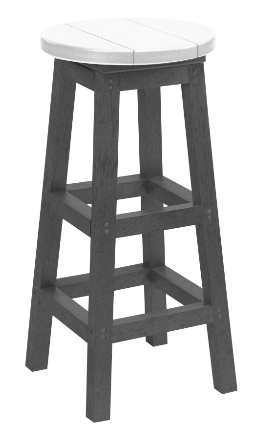 C.R. Plastics | Swivel Barstool Pub Height - Mazdak Leisure