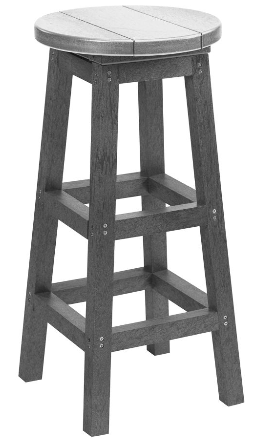 C.R. Plastics | Swivel Barstool Pub Height - Mazdak Leisure