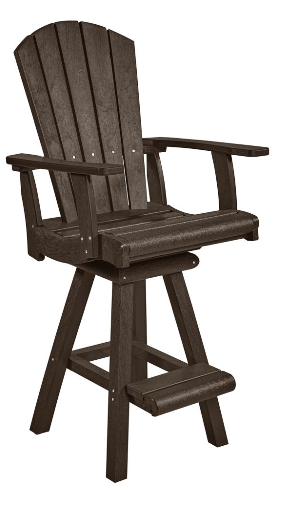 C.R. Plastics | Swivel Pub Arm Chair - Mazdak Leisure
