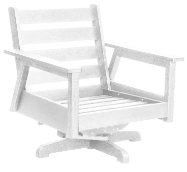 C.R. Plastics | Tofino Swivel Arm Chair Frame - Mazdak Leisure