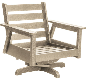 C.R. Plastics | Tofino Swivel Arm Chair Frame - Mazdak Leisure