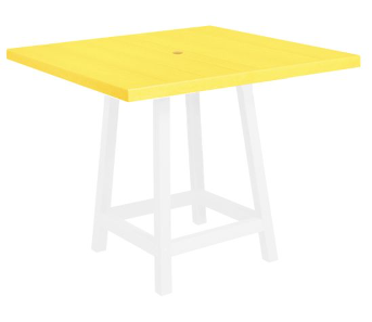 C.R. Plastics | 40" Square Table Top with Hole - Mazdak Leisure
