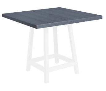C.R. Plastics | 40" Square Table Top with Hole - Mazdak Leisure