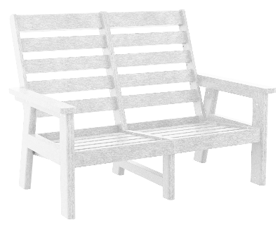 C.R. Plastics | Charleston High Back Loveseat - Mazdak Leisure