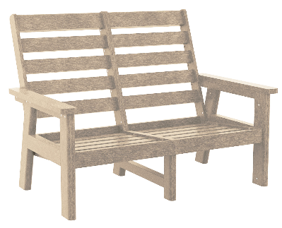 C.R. Plastics | Charleston High Back Loveseat - Mazdak Leisure