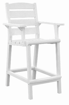 C.R. Plastics | Napa Counter Arm Chair - Mazdak Leisure