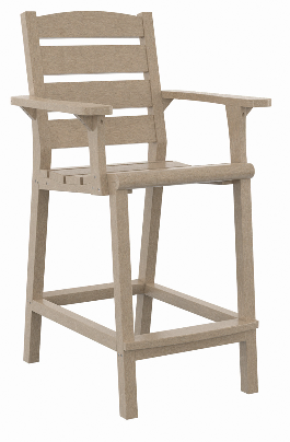 C.R. Plastics | Napa Counter Arm Chair - Mazdak Leisure