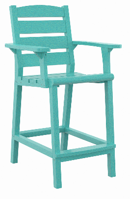 C.R. Plastics | Napa Counter Arm Chair - Mazdak Leisure