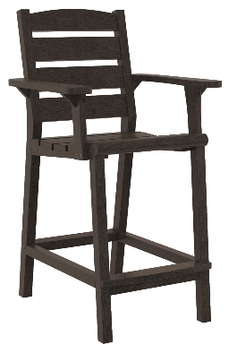 C.R. Plastics | Napa Counter Arm Chair - Mazdak Leisure