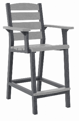 C.R. Plastics | Napa Counter Arm Chair - Mazdak Leisure