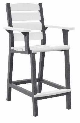 C.R. Plastics | Napa Counter Arm Chair - Mazdak Leisure