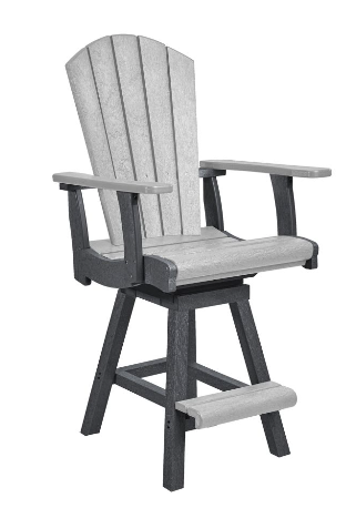 C.R. Plastics | Swivel Classic Counter Arm Chair