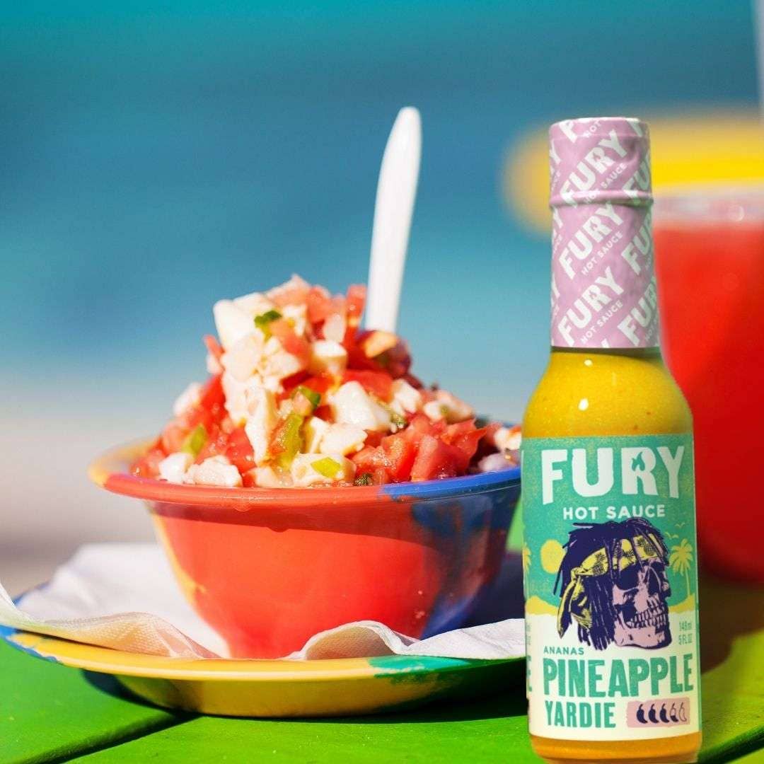 Fury | Pineapple Yardie - Jamaican Scotch Bonnet Hot Sauce - Mazdak Leisure