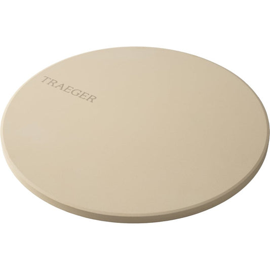 Grey Pizza Stoneware with Traeger logo on white background