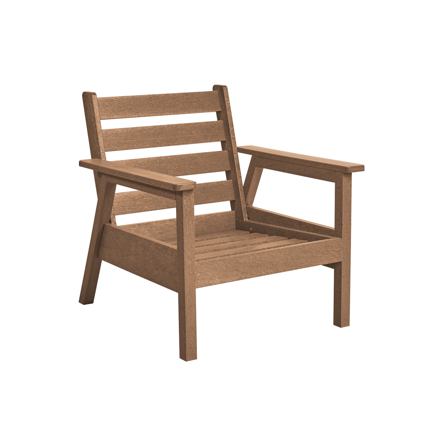 Gray outdoor chair on a white background