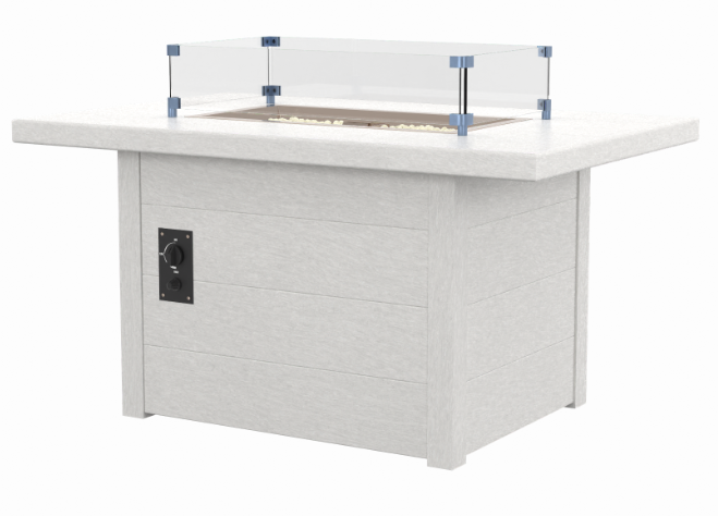 C.R. Plastics | 48" Rectangular Fire Table - Mazdak Leisure