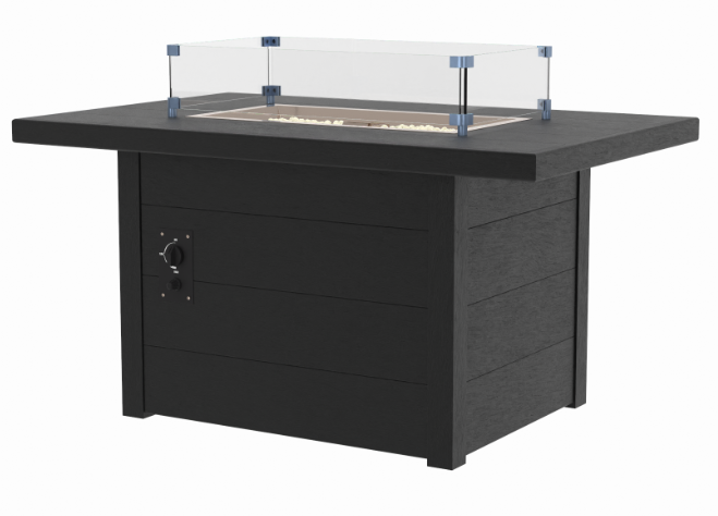 C.R. Plastics | 48" Rectangular Fire Table - Mazdak Leisure