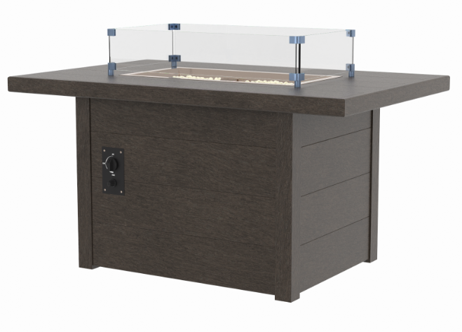 C.R. Plastics | 48" Rectangular Fire Table - Mazdak Leisure