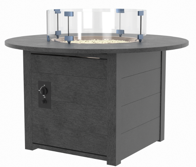 C.R. Plastics | 46" Round Fire Table - Mazdak Leisure