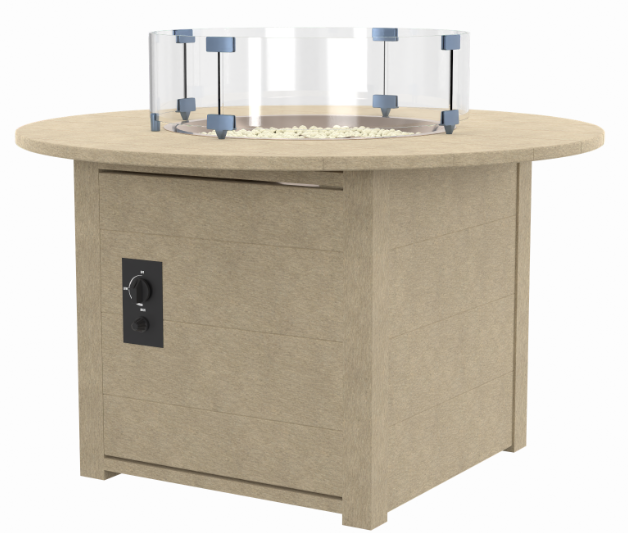 C.R. Plastics | 46" Round Fire Table - Mazdak Leisure