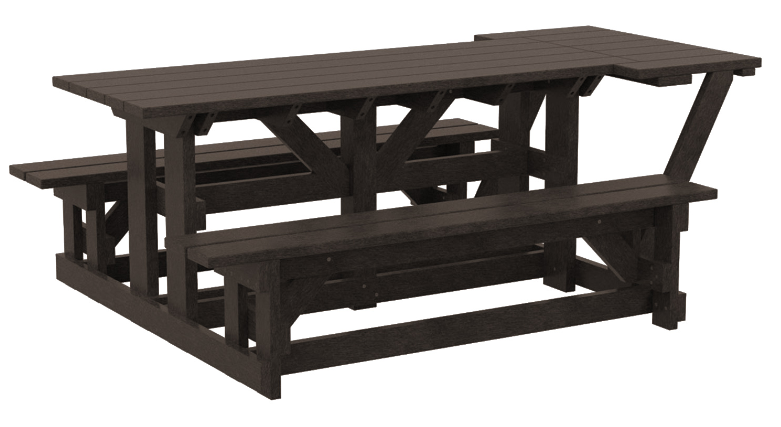 C.R. Plastics | 72" Rectangular Picnic Table (Wheelchair Accessable) - Mazdak Leisure