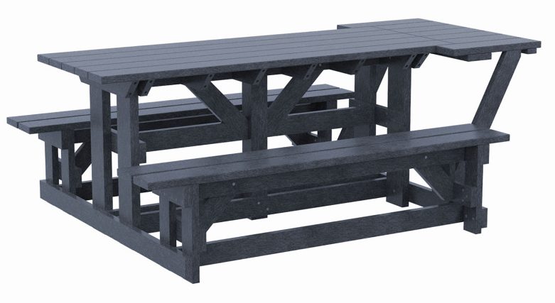 C.R. Plastics | 72" Rectangular Picnic Table (Wheelchair Accessable) - Mazdak Leisure